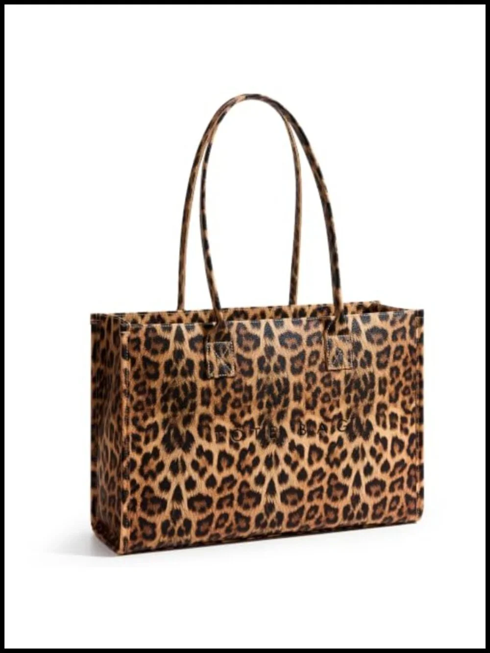 Oversize PU Leather Tote Bag Weekender Shopper Handbag Top Handle